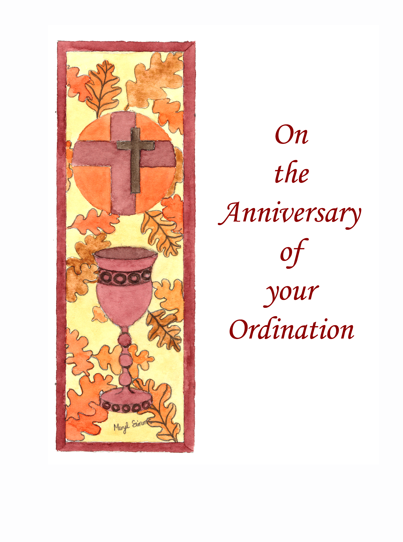 Ordination Anniversary Religious Cards Oa19 Pack Of 12 3 Designs