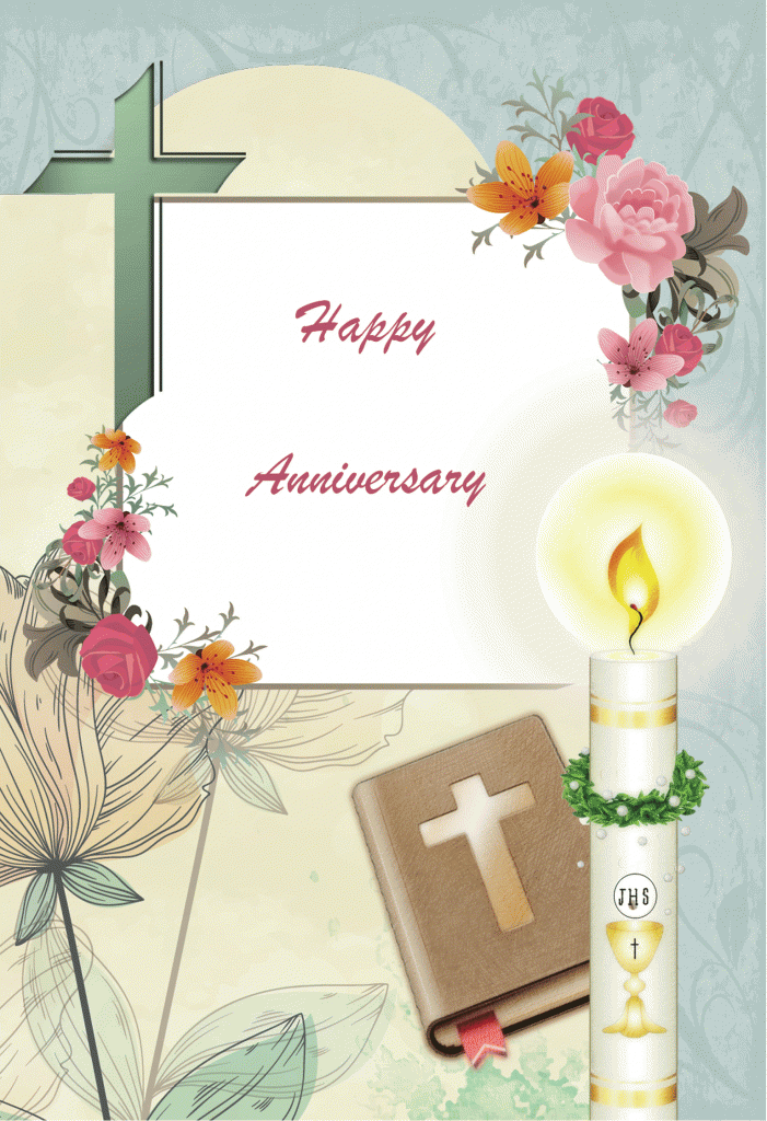  Happy  Anniversary  Religious  Cards HA19 Pack of 12 2 