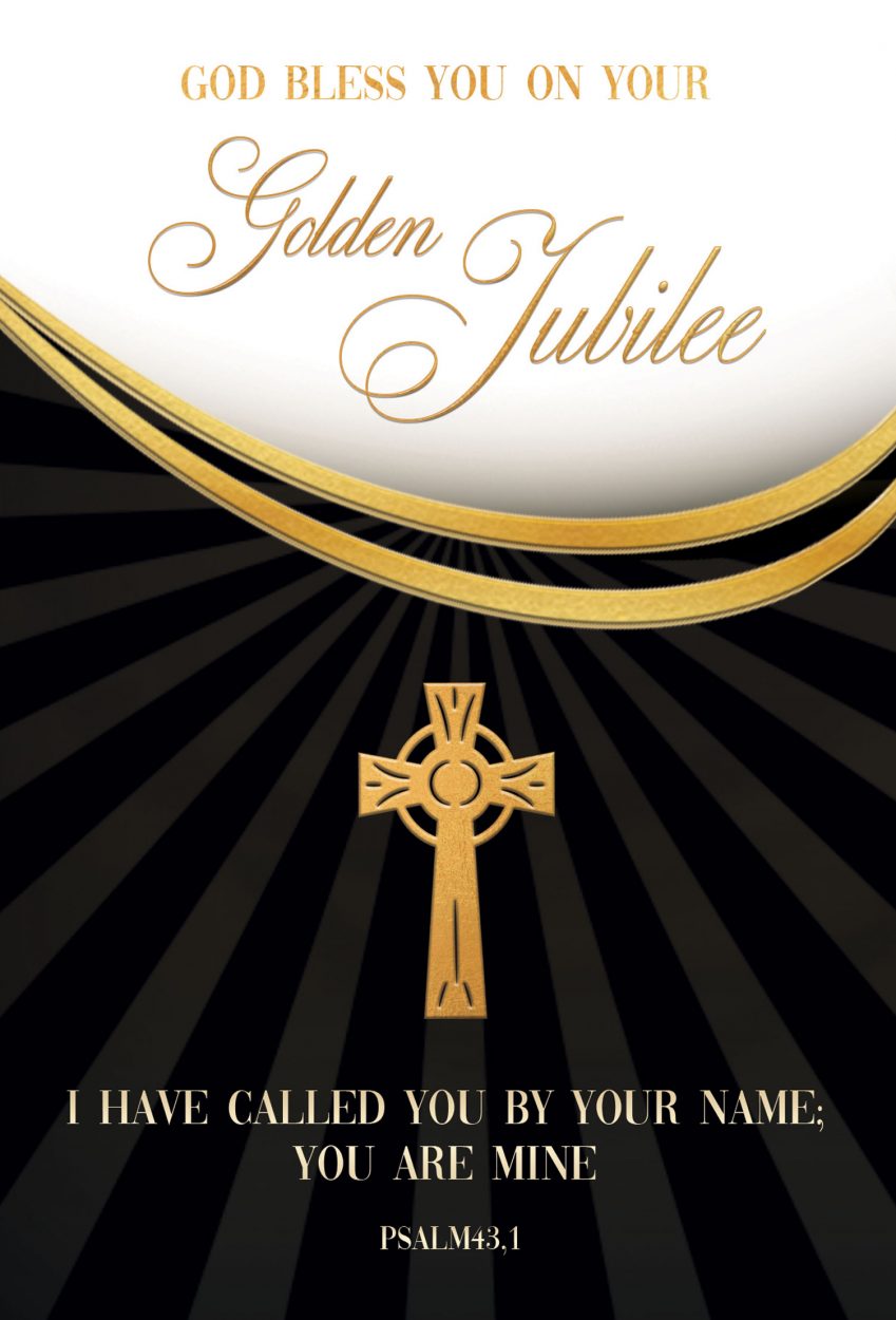 Golden Jubilee | Religious Cards | GJ41 Pack of 12 2 designs