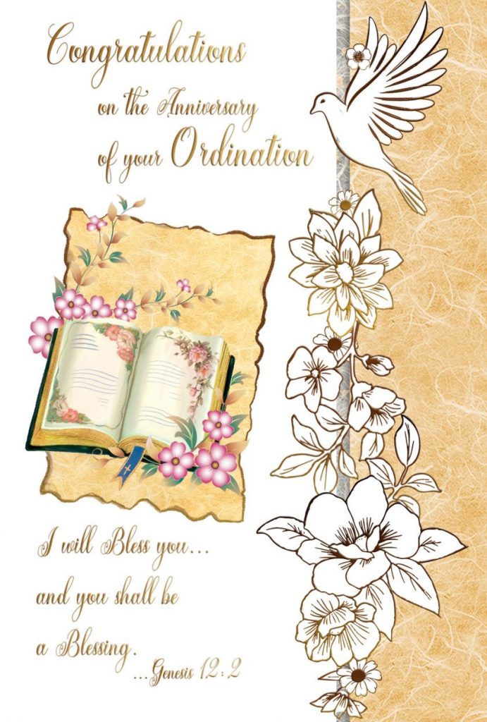 Ordination Anniversary - Religious Cards - OA45 Pack of 12 2 designs
